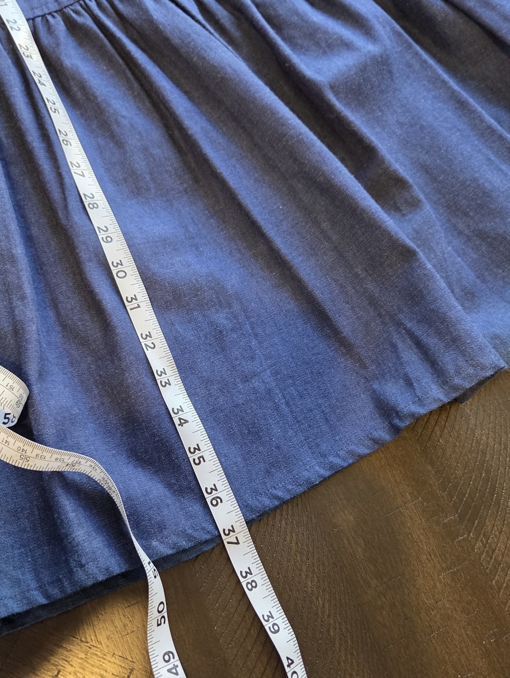 VTG Roper Sport Denim Tiered Maxi Skirt 17/18 Made in USA Western Boho New - Picture 12 of 13